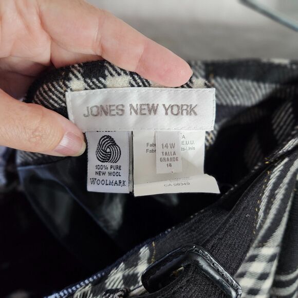 JONES NEW YORK Wool Skirt with Belt Size 14W - Picture 3 of 5
